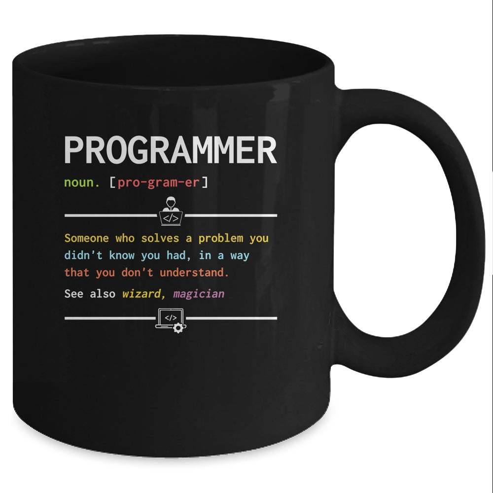 Programming Funny Computer Geek Definition Programmer Mug | siriusteestore