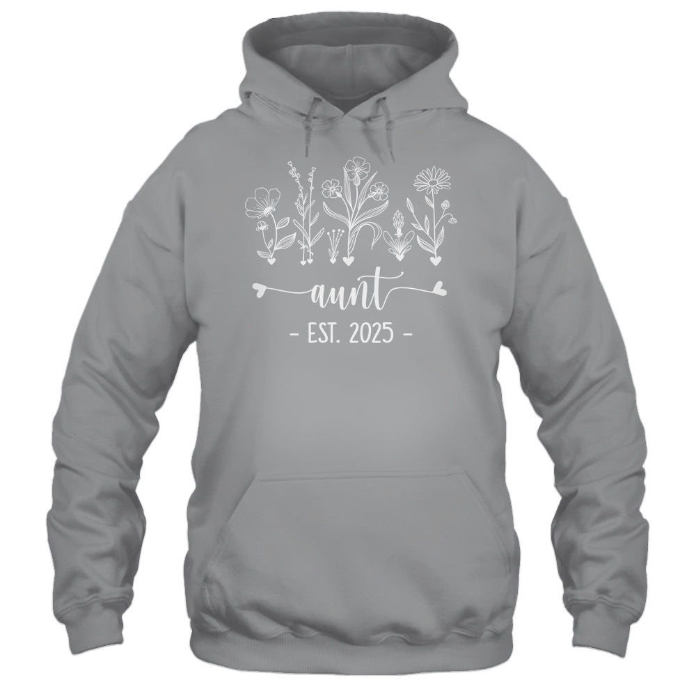 Promoted To Aunt 2025 Pregnancy Announcement Floral Shirt & Tank Top | siriusteestore