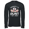 Promoted To Aunt 2026 First Time Floral New Aunt Shirt & Hoodie | siriusteestore