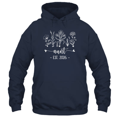 Promoted To Aunt 2026 Pregnancy Announcement Floral Shirt & Hoodie | siriusteestore