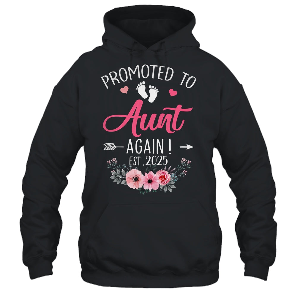 Promoted To Aunt Again Est 2025 Mothers Day Shirt & Tank Top | siriusteestore