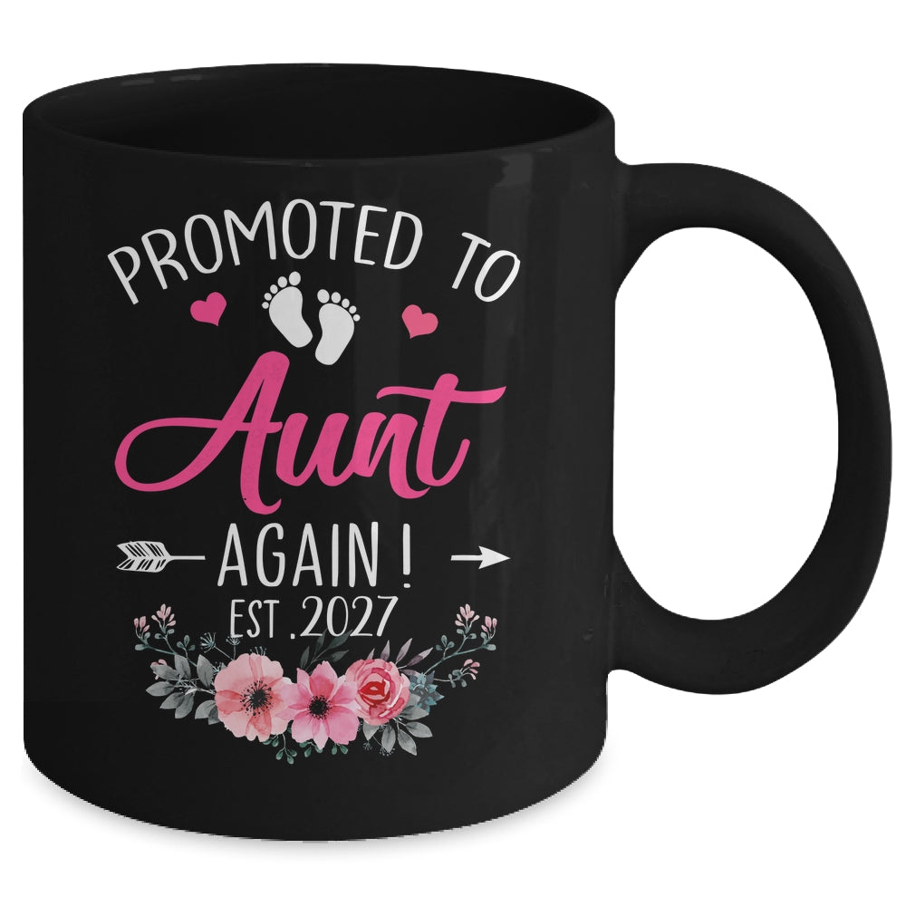 Promoted To Aunt Again Est 2027 Mothers Day Mug | siriusteestore