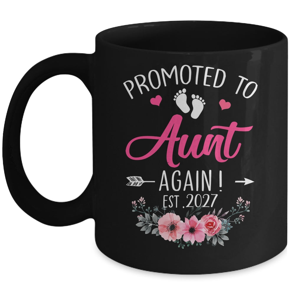 Promoted To Aunt Again Est 2027 Mothers Day Mug | siriusteestore