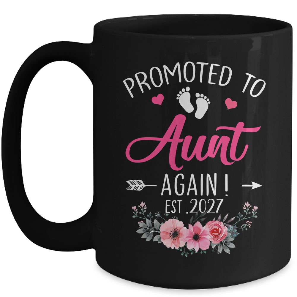 Promoted To Aunt Again Est 2027 Mothers Day Mug | siriusteestore