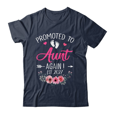 Promoted To Aunt Again Est 2027 Mothers Day Shirt & Tank Top | siriusteestore