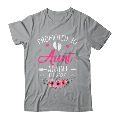 Promoted To Aunt Again Est 2027 Mothers Day Shirt & Tank Top | siriusteestore