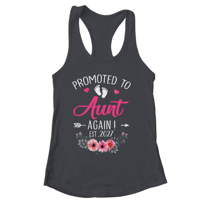 Promoted To Aunt Again Est 2027 Mothers Day Shirt & Tank Top | siriusteestore
