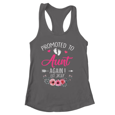 Promoted To Aunt Again Est 2027 Mothers Day Shirt & Tank Top | siriusteestore
