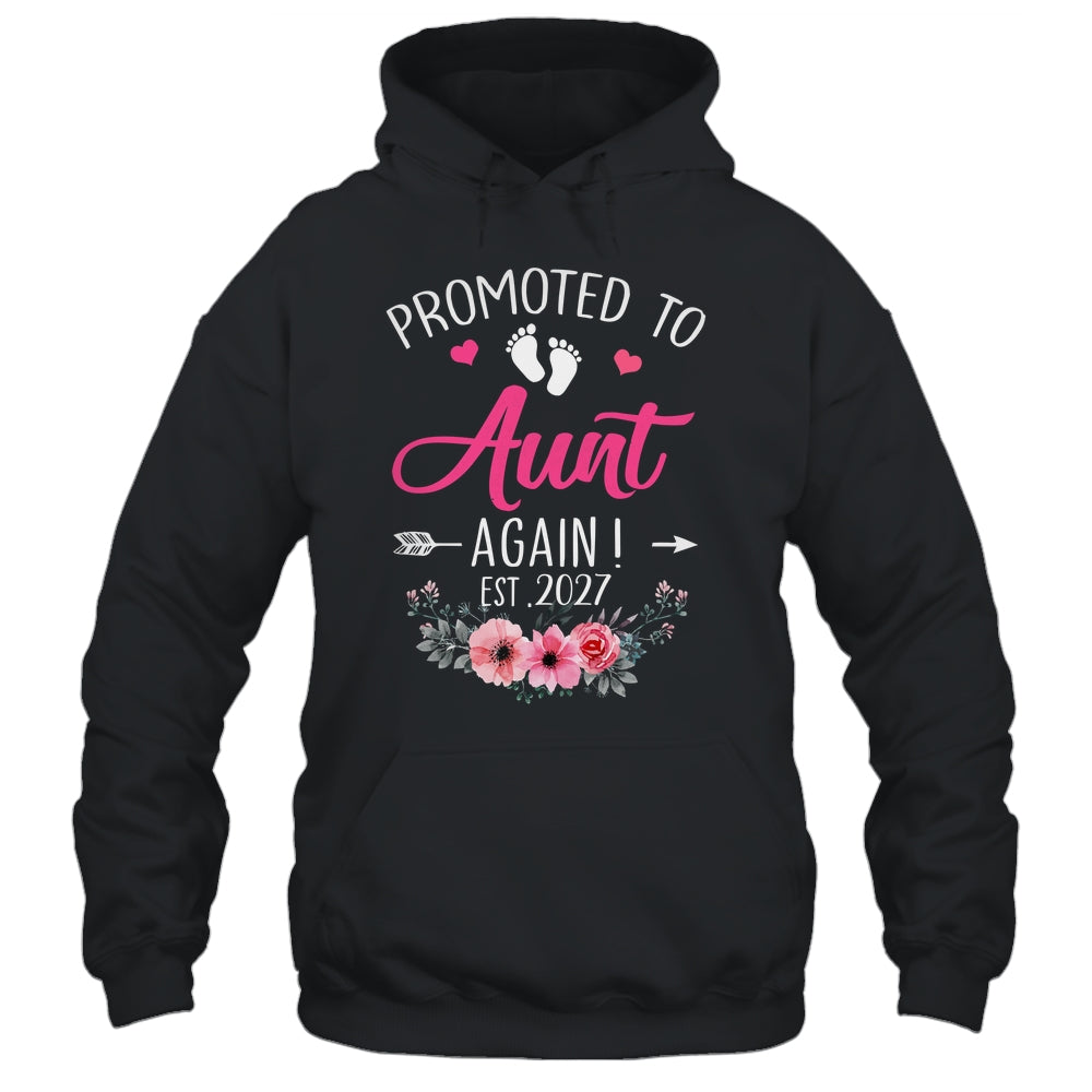 Promoted To Aunt Again Est 2027 Mothers Day Shirt & Tank Top | siriusteestore