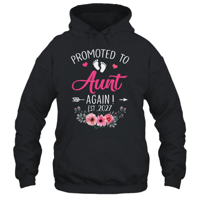 Promoted To Aunt Again Est 2027 Mothers Day Shirt & Tank Top | siriusteestore