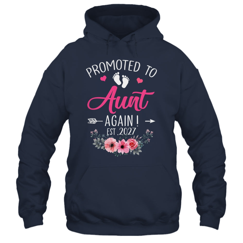 Promoted To Aunt Again Est 2027 Mothers Day Shirt & Tank Top | siriusteestore