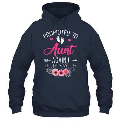 Promoted To Aunt Again Est 2027 Mothers Day Shirt & Tank Top | siriusteestore