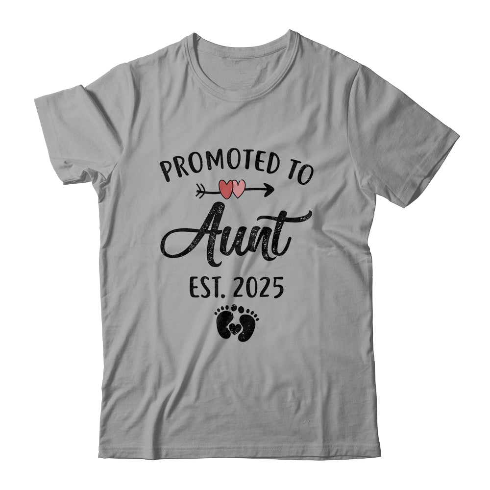 Promoted To Aunt Est 2025 First Time Mothers Day Shirt & Tank Top | siriusteestore