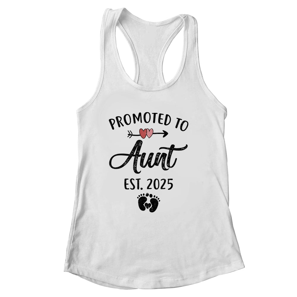 Promoted To Aunt Est 2025 First Time Mothers Day Shirt & Tank Top | siriusteestore