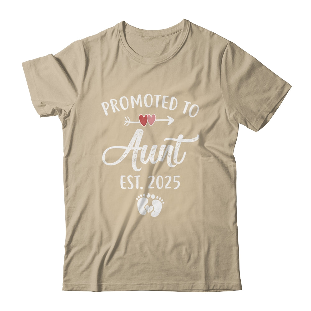 Promoted To Aunt Est 2025 Funny First Time Mothers Day Shirt & Tank Top | siriusteestore