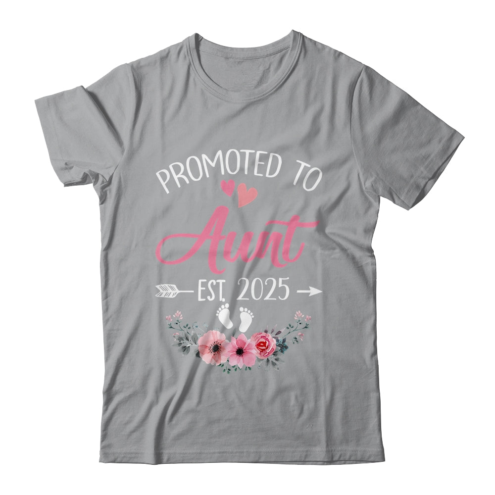 Promoted To Aunt Est 2025 Mothers Day First Time Shirt & Tank Top | siriusteestore