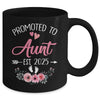 Promoted To Aunt Est 2025 Mothers Day First Time Mug | siriusteestore