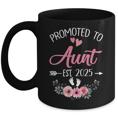 Promoted To Aunt Est 2025 Mothers Day First Time Mug | siriusteestore