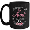 Promoted To Aunt Est 2025 Mothers Day First Time Mug | siriusteestore