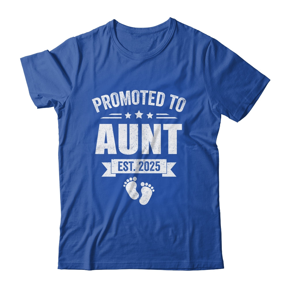 Promoted To Aunt Est 2025 Mothers Day First Time New Aunt Shirt & Tank Top | siriusteestore