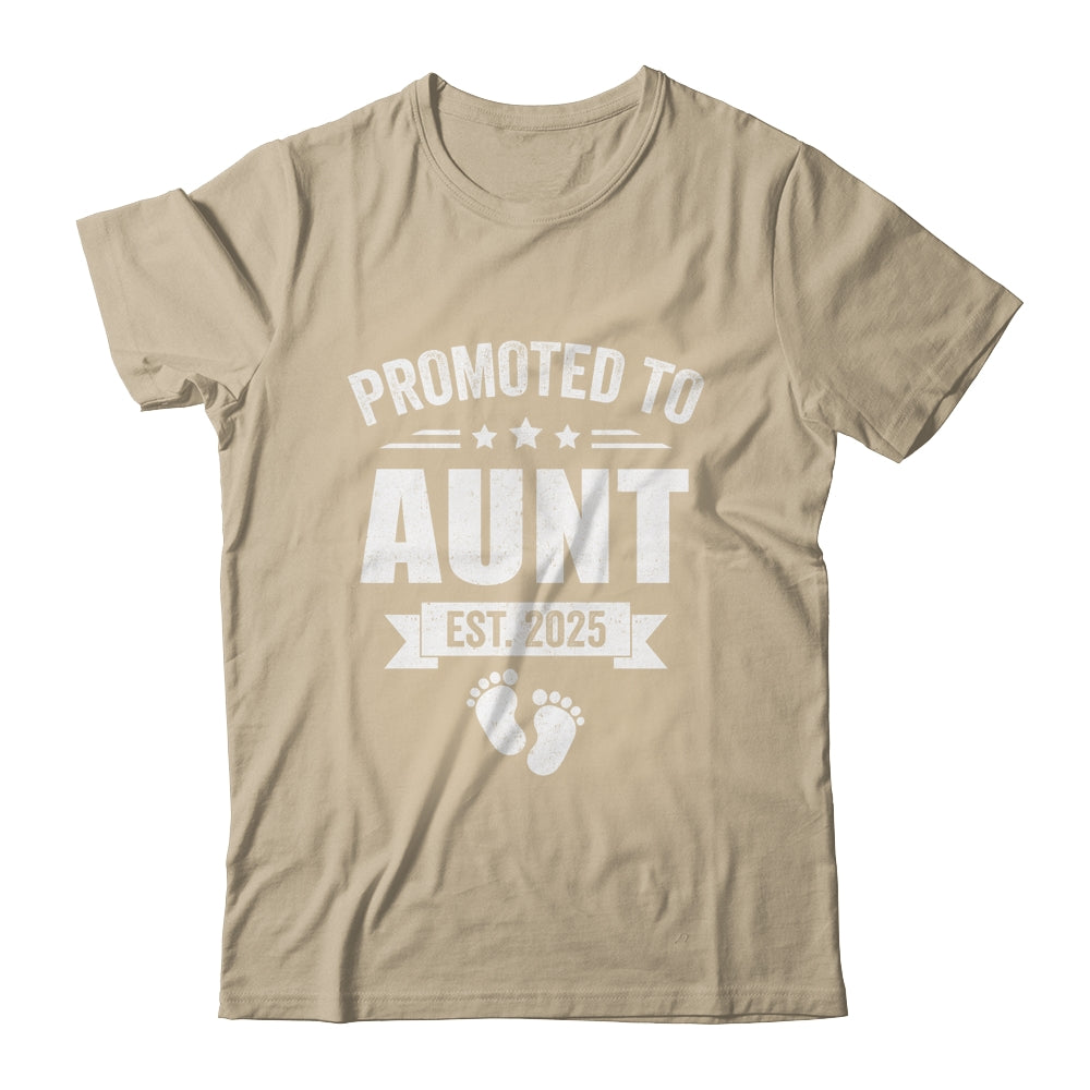 Promoted To Aunt Est 2025 Mothers Day First Time New Aunt Shirt & Tank Top | siriusteestore