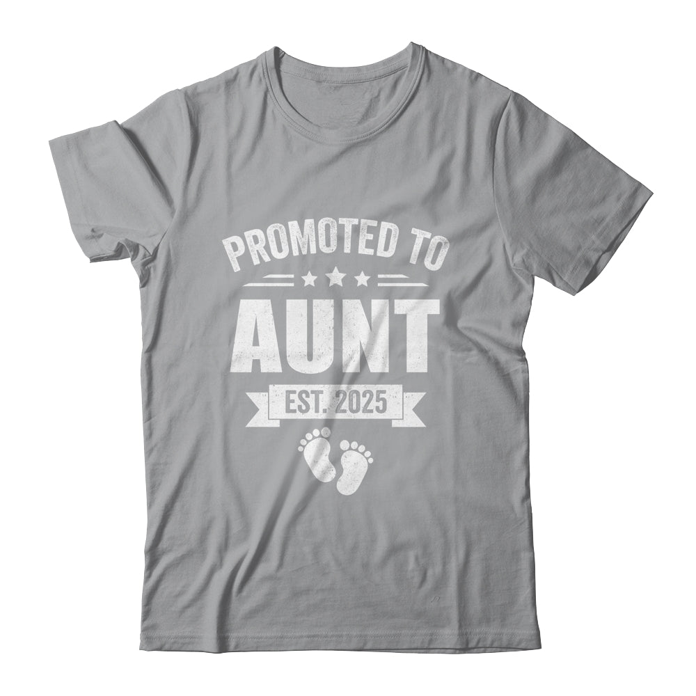 Promoted To Aunt Est 2025 Mothers Day First Time New Aunt Shirt & Tank Top | siriusteestore