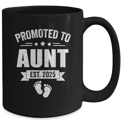 Promoted To Aunt Est 2025 Mothers Day First Time New Aunt Mug | siriusteestore