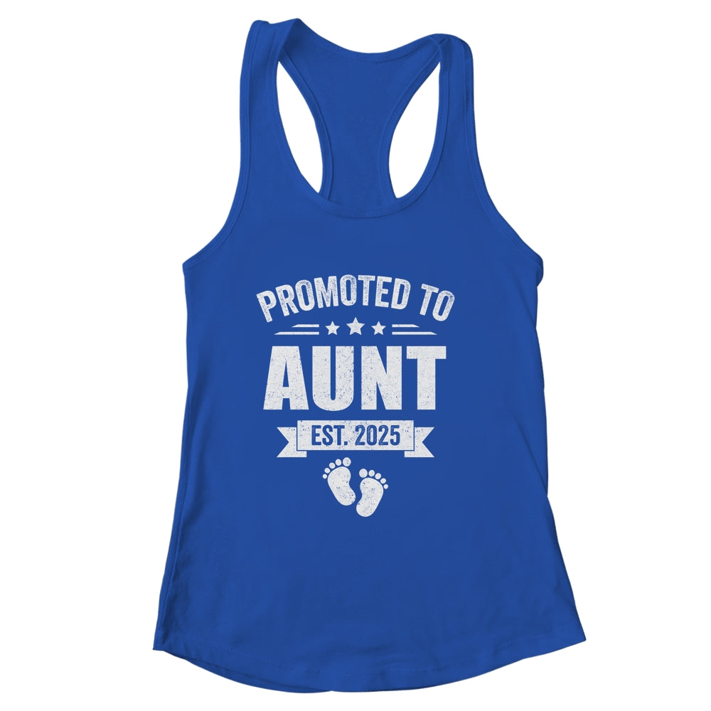 Promoted To Aunt Est 2025 Mothers Day First Time New Aunt Shirt & Tank Top | siriusteestore