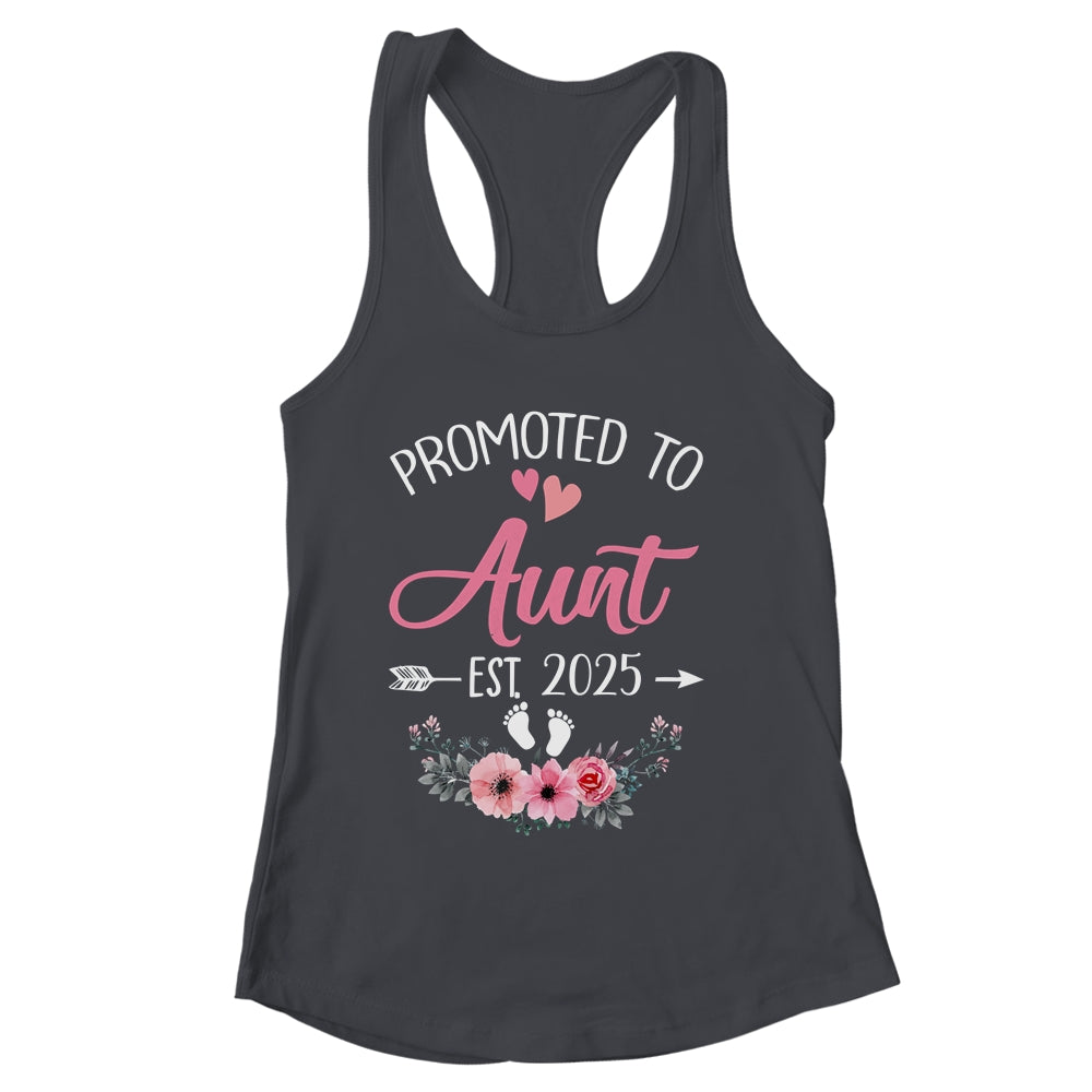 Promoted To Aunt Est 2025 Mothers Day First Time Shirt & Tank Top | siriusteestore