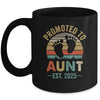 Promoted To Aunt Est 2025 Mothers Day Vintage Mug | siriusteestore