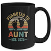 Promoted To Aunt Est 2025 Mothers Day Vintage Mug | siriusteestore