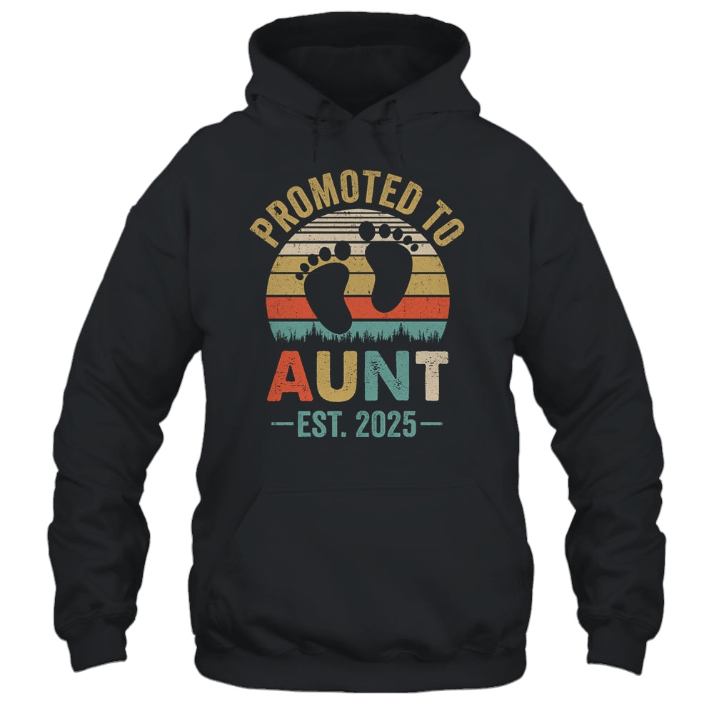Promoted To Aunt Est 2025 Mothers Day Vintage Shirt & Tank Top | siriusteestore