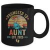 Promoted To Aunt Est 2025 Retro First Time Aunt Mug | siriusteestore