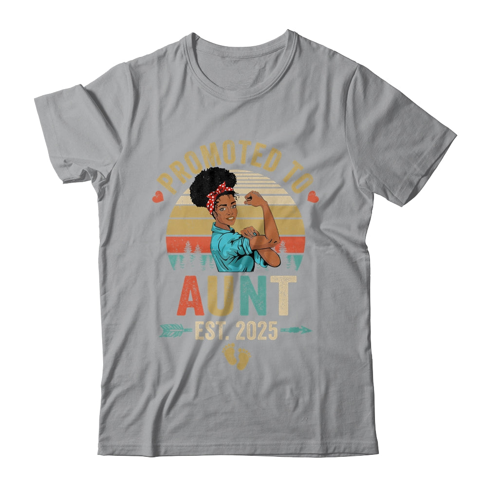 Promoted To Aunt Est 2025 Vintage First Time Aunt Shirt & Tank Top | siriusteestore