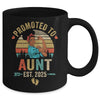 Promoted To Aunt Est 2025 Vintage First Time Aunt Mug | siriusteestore