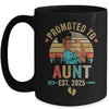 Promoted To Aunt Est 2025 Vintage First Time Aunt Mug | siriusteestore