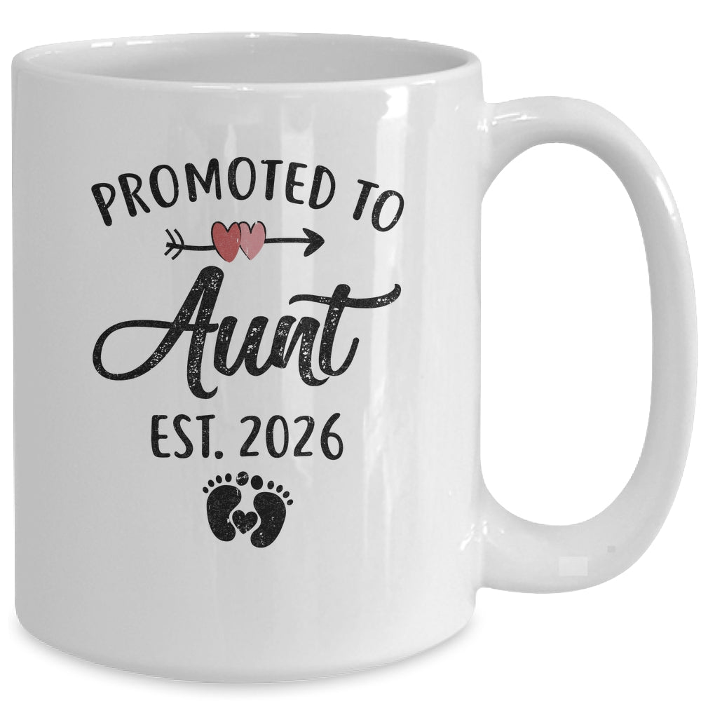 Promoted To Aunt Est 2026 First Time Mothers Day Mug | siriusteestore