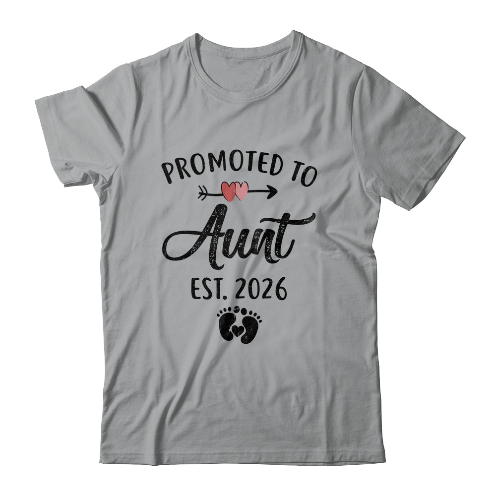 Promoted To Aunt Est 2026 First Time Mothers Day Shirt & Hoodie | siriusteestore