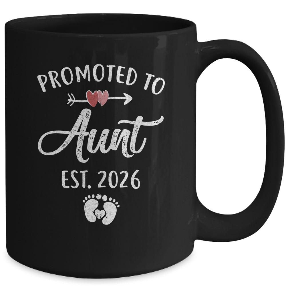 Promoted To Aunt Est 2026 Funny First Time Mothers Day Mug | siriusteestore
