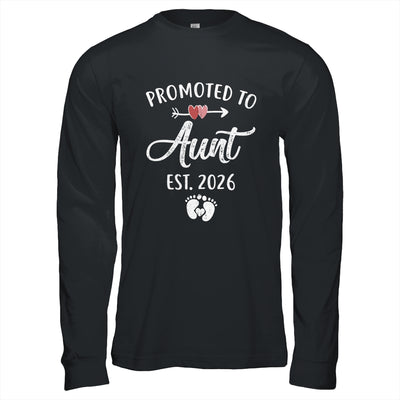 Promoted To Aunt Est 2026 Funny First Time Mothers Day Shirt & Hoodie | siriusteestore