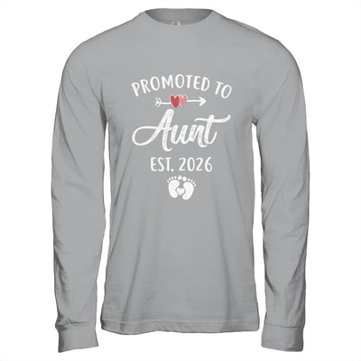 Promoted To Aunt Est 2026 Funny First Time Mothers Day Shirt & Hoodie | siriusteestore