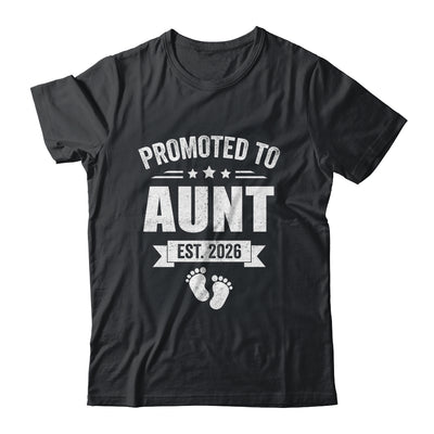 Promoted To Aunt Est 2026 Mothers Day First Time New Aunt Shirt & Hoodie | siriusteestore