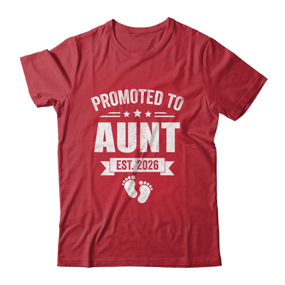 Promoted To Aunt Est 2026 Mothers Day First Time New Aunt Shirt & Hoodie | siriusteestore
