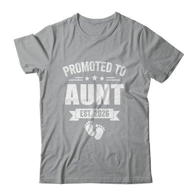 Promoted To Aunt Est 2026 Mothers Day First Time New Aunt Shirt & Hoodie | siriusteestore