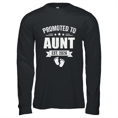 Promoted To Aunt Est 2026 Mothers Day First Time New Aunt Shirt & Hoodie | siriusteestore