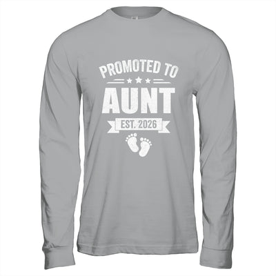 Promoted To Aunt Est 2026 Mothers Day First Time New Aunt Shirt & Hoodie | siriusteestore