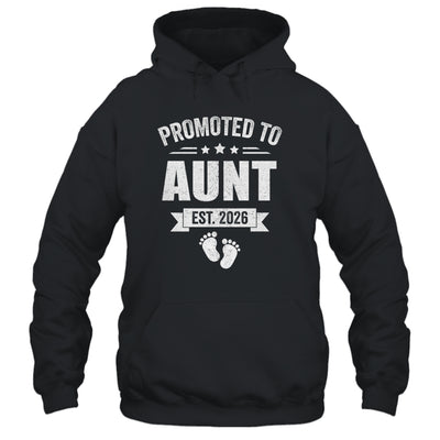 Promoted To Aunt Est 2026 Mothers Day First Time New Aunt Shirt & Hoodie | siriusteestore