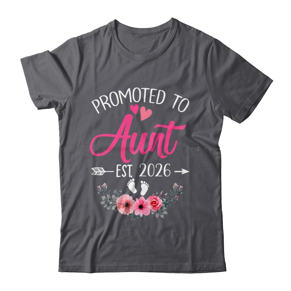 Promoted To Aunt Est 2026 Mothers Day First Time Shirt & Tank Top | siriusteestore