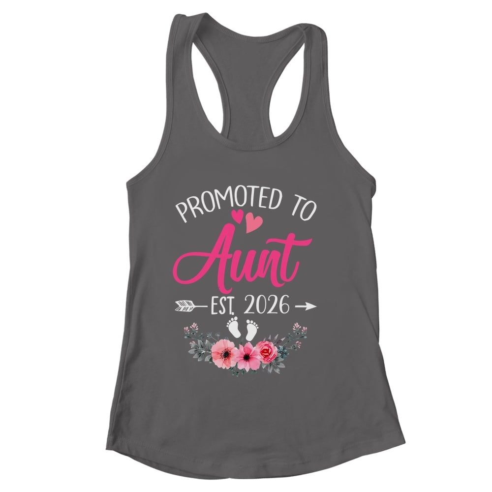 Promoted To Aunt Est 2026 Mothers Day First Time Shirt & Tank Top | siriusteestore