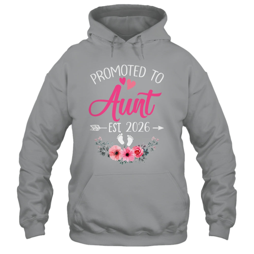 Promoted To Aunt Est 2026 Mothers Day First Time Shirt & Tank Top | siriusteestore